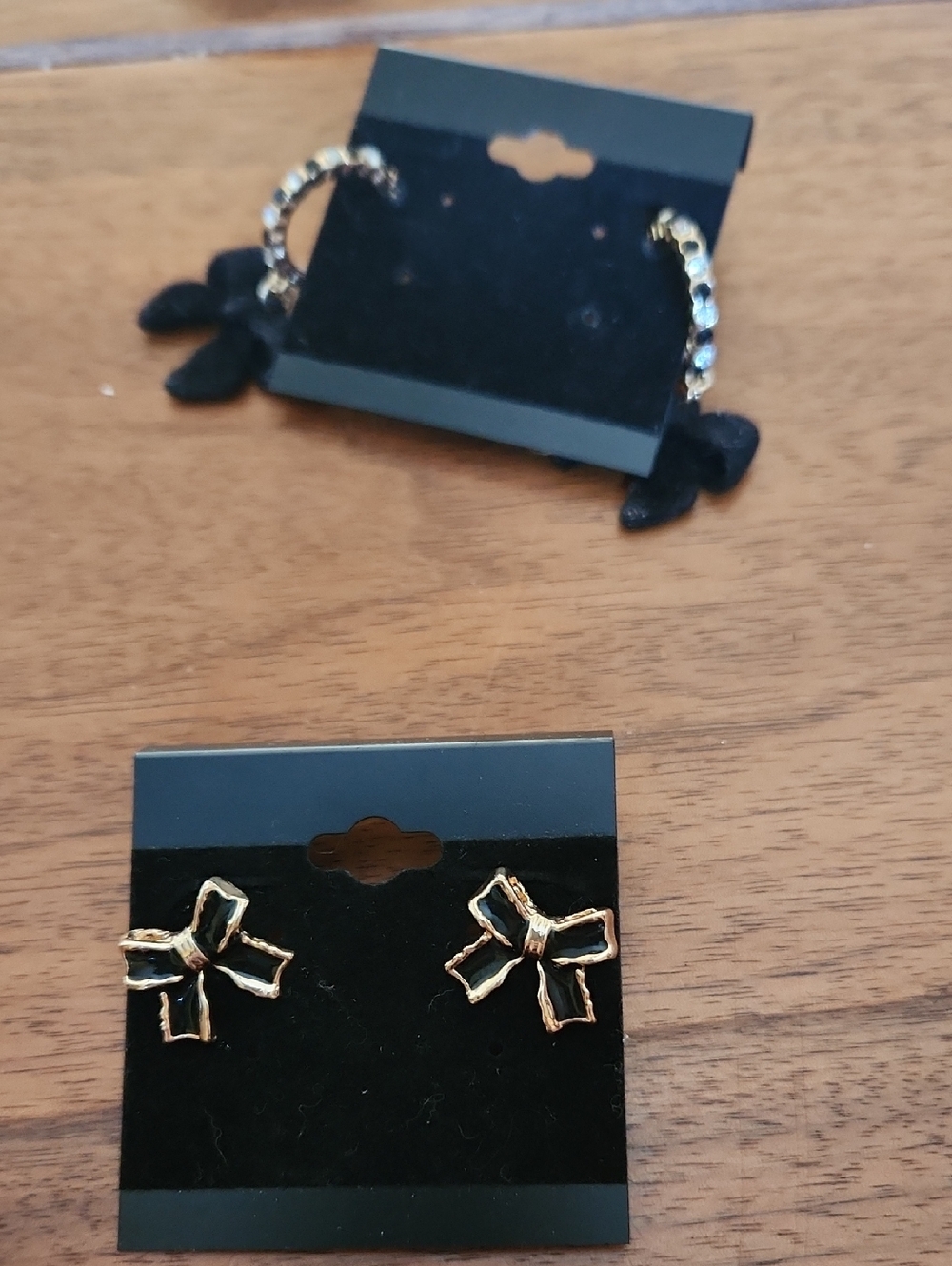 Fashion Jewelry Gold Bow Stud Earrings